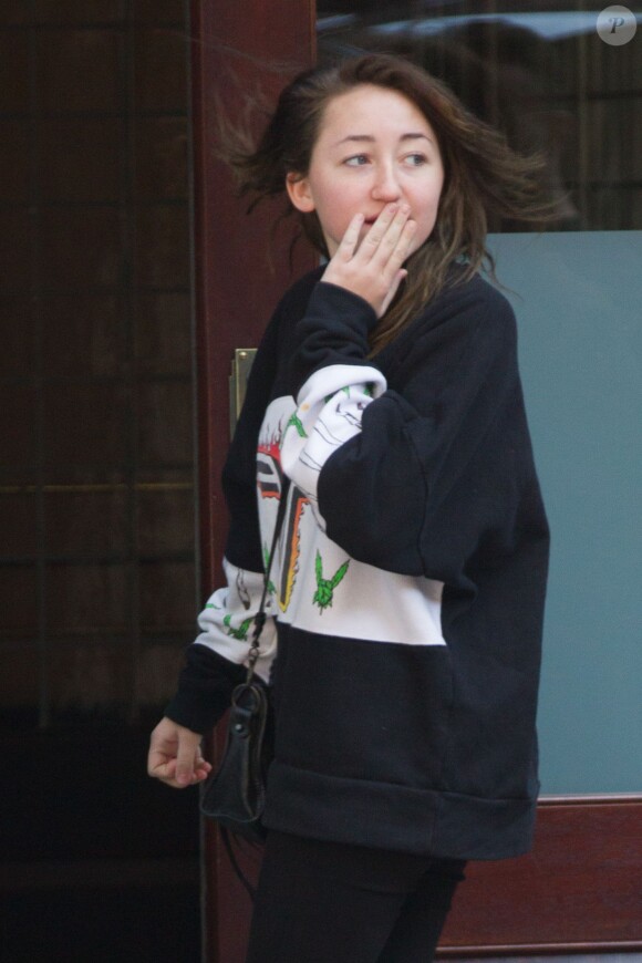 Noah Cyrus arrive à Greenwich Hotel à New York, le 6 avril 2014