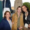 Anne Valérie Hash, Sarah Lavoine, Karine Silla lors de l'inauguration du nouveau design éphémère de la boutique Comptoir des cotonniers de Saint-Sulpice à Paris, le 9 avril 2015