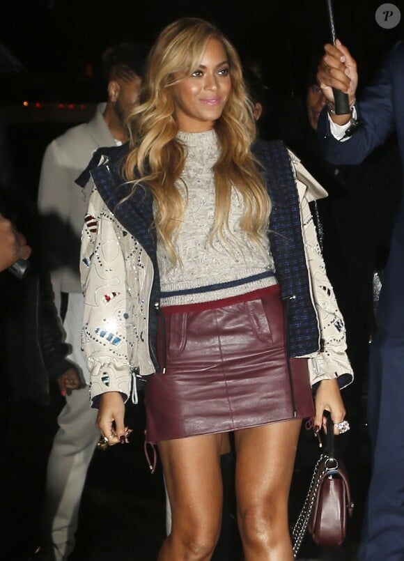 Beyoncé Knowles - Arrivée des people à la présentation de la collection Chanel Paris-Salzburg 2014/2015 en l'honneur des Métiers d'Art à New York, le 31 mars 2015.  