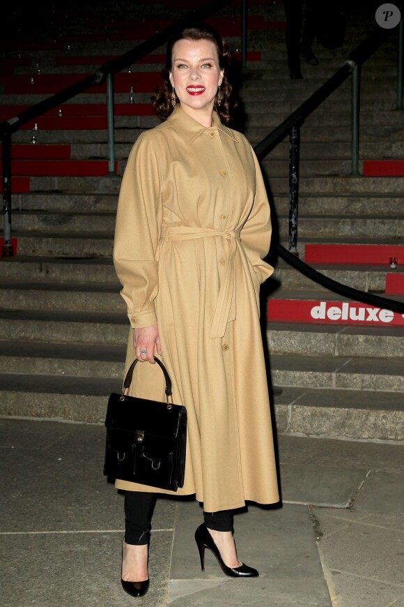 Debi Mazar assiste à la soirée Vanity Fair à la Cour suprême de New York, en veille d'ouverture du Festival de Tribeca. New York, le 14 avril 2015.