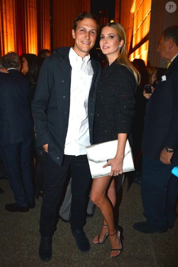 Jared Kushner et Ivanka Trump assistent à la soirée Vanity Fair à la Cour suprême de New York, en veille d'ouverture du Festival de Tribeca. New York, le 14 avril 2015.