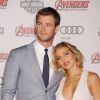 Chris Hemsworth et sa femme Elsa Pataky lors de la première de Avengers : L'ère d'Ultron à Los Angeles, le 13 avril 2015.