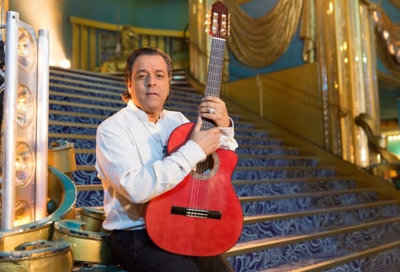 Exclusif - Chico Bouchikhi de Chico & the Gypsies lors de l'enregistrement de l'émission La télé chante pour le Sidaction, diffusée le 28 mars 2015, aux Folies Bergère à Paris.