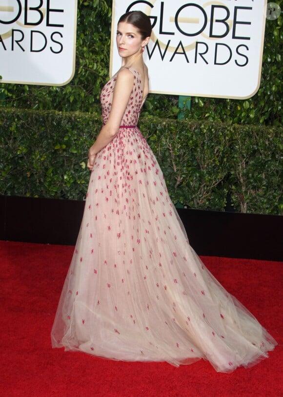 Anna Kendrick - La 72ème cérémonie annuelle des Golden Globe Awards à Beverly Hills, le 11 janvier 2015. 