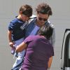 Semi-Exclusif - Miranda Kerr emmène son fils Flynn voir son père Orlando Bloom à Malibu, le 28 mars 2015