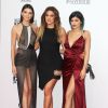 Khloe Kardashian, Kendall et Kylie Jenner aux American Music Awards au Nokia Theatre L.A. Live de Los Angeles, le 23 novembre 2014