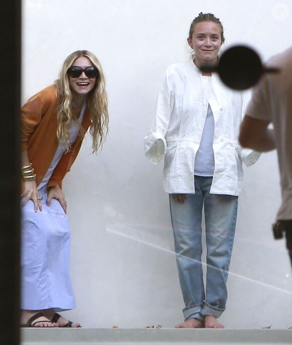 Exclusif - Les jumelles Mary-Kate et Ashley Olsen font du shopping à "L'Agence" à West Hollywood, le 5 juin 2014.