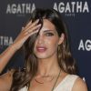 La journaliste Sara Carbonero, compagne de Iker Casillas, devient la nouvelle image de la marque de bijouterie Agatha à Madrid, le 22 avril 2015.