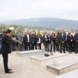 Poignantes et intimes obsèques de Richard Anthony, le vendredi 24 avril 2015, à Cabris (Alpes-Maritimes). Sa soeur Manu Le Prince a chanté lors de la cérémonie en présence de 6 de ses enfants, Cédric, Alexandre, Xavier, Jérome, Johanne, Nathalie et de sa dernière compagne Elisabeth Cruchet.