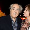 Michel Legrand et sa femme Macha Méril, au spectacle de Chevallier et Laspalès Vous reprendrez bien quelques sketches ? à l'Olympia, le jeudi 23 avril 2015.