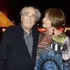 Michel Legrand et sa femme Macha Méril, au spectacle de Chevallier et Laspalès Vous reprendrez bien quelques sketches ? à l'Olympia, le jeudi 23 avril 2015.