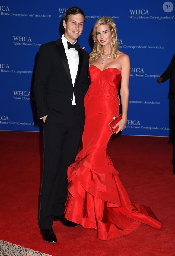 Jared Kushner et Ivanka Trump assistent au dîner de gala de l'association des Correspondants de la Maison Blanche à l'hôtel Hilton Washington. Washington, le 25 avril 2015.