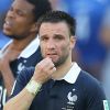Mathieu Valbuena - Tristesse de l'équipe de France suite à leur élimination du Mondial à Rio de Janeiro au Brésil le 4 juillet 2014.