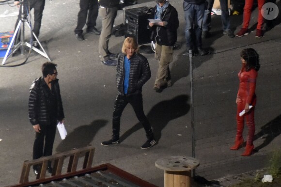 Penélope Cruz sur le tournage du film Zoolander 2 avec Ben Stiller et Owen Wilson à Rome, le 26 avril 2015.