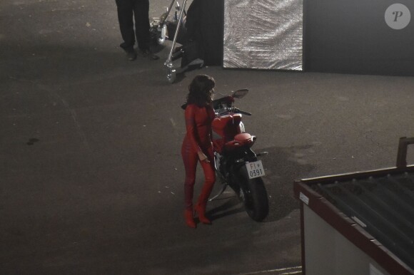 Penélope Cruz sur le tournage du film Zoolander 2 avec Ben Stiller et Owen Wilson à Rome, le 26 avril 2015.  Penélope Cruz, Ben Stiller, Owen Wilson filming Zoolander 2 in Rome, on April 26th 2015.26/04/2015 - Rome