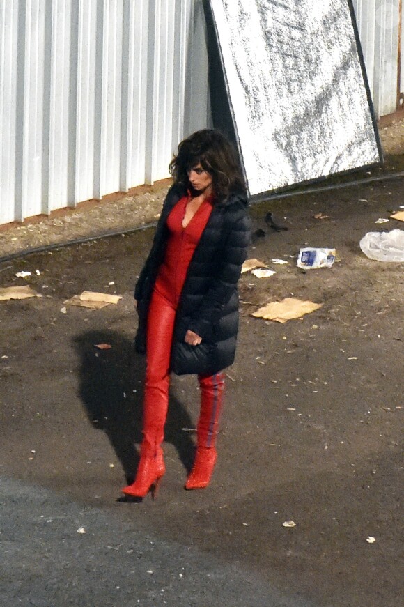 Penélope Cruz sur le tournage du film Zoolander 2 avec Ben Stiller et Owen Wilson à Rome, le 26 avril 2015.  Penélope Cruz, Ben Stiller, Owen Wilson filming Zoolander 2 in Rome, on April 26th 2015.26/04/2015 - Rome
