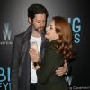 Amy Adams et son fiancé Darren Le Gallo - Avant-première du film "Big Eyes" au Musée d'Art Moderne de New York, le 15 décembre 2014.