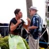 Zac Efron et Robert de Niro tournent Dirty Grandpa à Tybee Island, le 27 avril 2015.