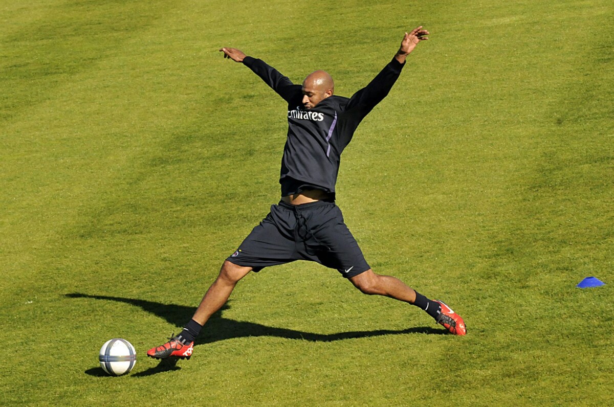 Photo Sammy Traoré lors d'un entraînement avec le PSG au Camp des