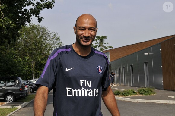Sammy Traoré au Camp des Loges à Saint-Germain-en-Laye, le 1er juillet 2010