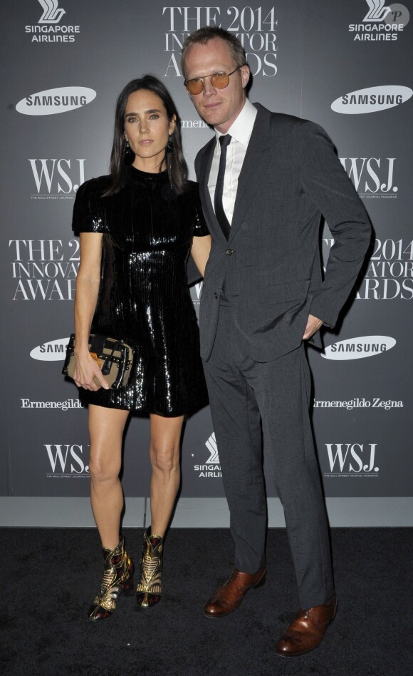 Jennifer Connelly et son mari Paul Bettany - Gala "WSJ Innovator of the Year Awards" à New York. Le 5 novembre 2014