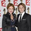 Marine Delterme et son mari Florian Zeller (prix du meilleur spectacle du théâtre privé) - La 26e nuit des Molières aux Folies Bergère à Paris, le 2 juin 2014.