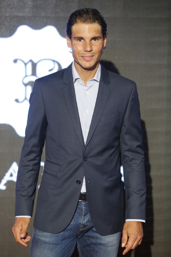 Rafael Nadalors de la soirée d'ouverture du Masters de Madrid le 3 mai 2015
