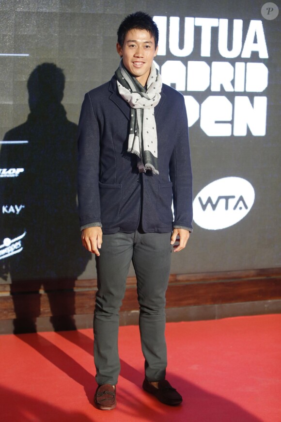 Kei Nishikori - Soirée d'ouverture de l'Open de tennis à Madrid en Espagne le 3 mai 2015.  Photocall of Mutua Madrid Open Party, in Madrid, on Sunday 3rd May, 2015.03/05/2015 - Madrid