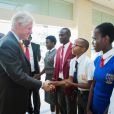  Bill et Chelsea Clintonont assisté à un congrès du programme The Wings to Fly et ont rencontrés des étudiants, au Kenya pour la Fondation Clinton, le 2 mai 2015  