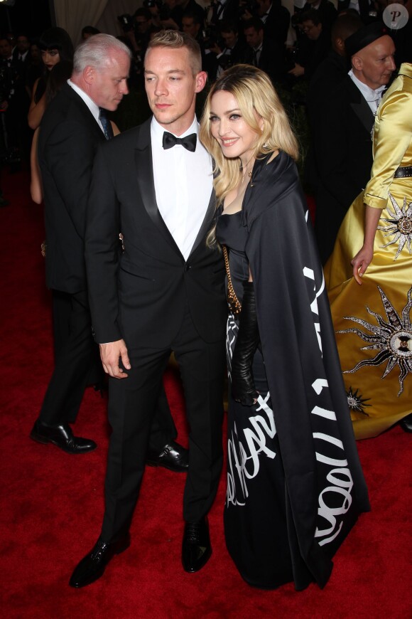 Diplo et Madonna assistent au Met Gala 2015, vernissage de l'exposition "China: through the looking glass" au Metropolitan Museum of Art. New York, le 4 mai 2015.