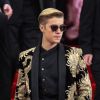 Justin Bieber assiste au Met Gala 2015, vernissage de l'exposition "China: through the looking glass" au Metropolitan Museum of Art. New York, le 4 mai 2015.