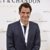Roger Federer lors de la soirée "Moët Tiny Tennis" organisée par les champagnes Moët & Chandon à l'ambassade de France à Madrid le 5 mai 2015