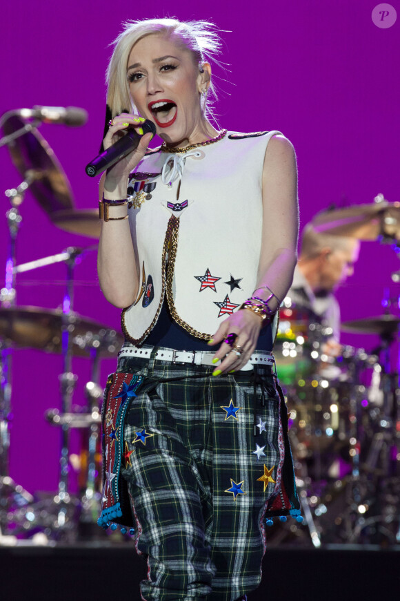 La chanteuse Gwen Stefani (No Doubt) - Festival MGM Resorts " Rock in Rio " à Las Vegas le 8 mai 2015.