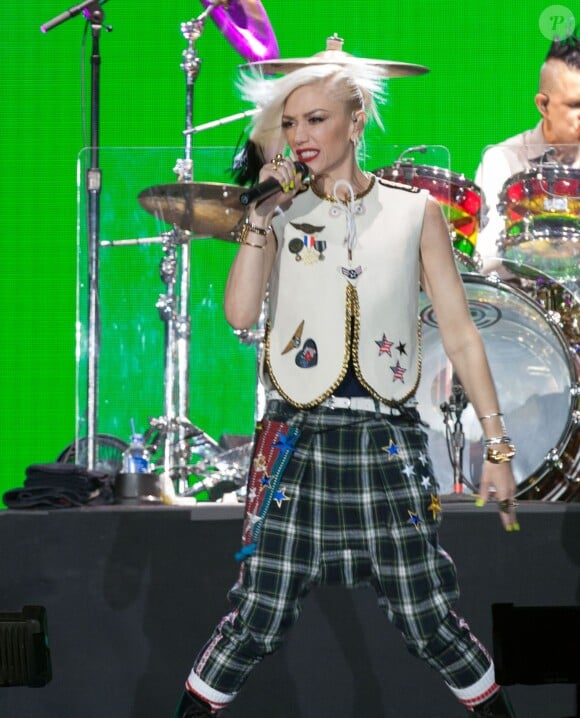 La popstar Gwen Stefani (No Doubt) - Festival MGM Resorts " Rock in Rio " à Las Vegas le 8 mai 2015.