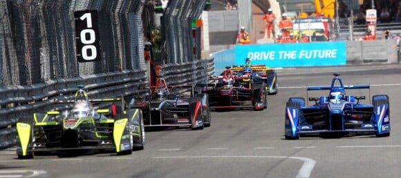 Image, le 9 mai 2015, du premier E-Prix de Monaco, 7e étape du championnat de Formule E (véhicules électriques).