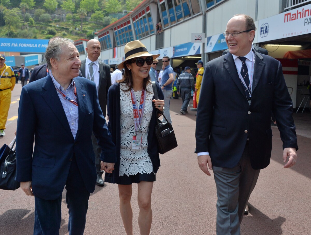 Photo : Jean Todt et sa compagne Michelle Yeoh avec le prince Albert II ...