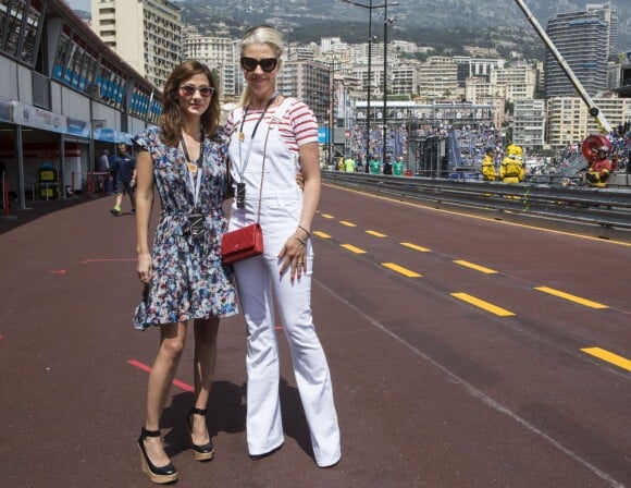 Natalie Imbruglia et Tamara Beckwith le 9 mai 2015 lors du premier E-Prix de Monaco, 7e étape du championnat de Formule E (véhicules électriques).