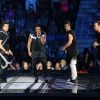 Jordan Knight, Jonathan Knight, Danny Wood, Joey McIntyre, Donnie Wahlberg - Les New Kids On The Block en concert à Vancouver au Canada le 5 mai 2015