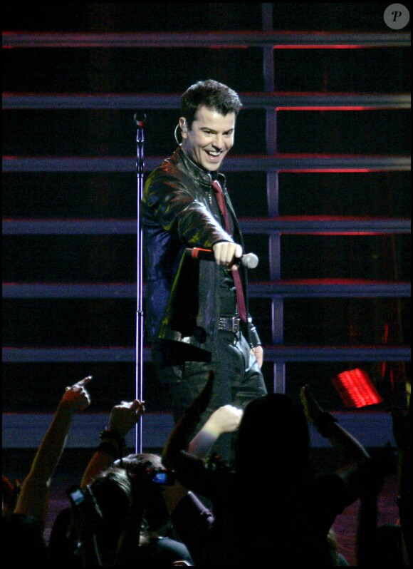New Kids On The Block lors d'un concert à Los Angeles, le 26 novembre 2008 