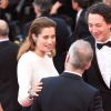 Emmanuelle Devos et Guillaume Galienne - Montée des marches du film "La Tête Haute" pour l'ouverture du 68e Festival du film de Cannes le 13 mai 2015.