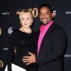 Alfonso Ribeiro et sa femme Angela, alors enceinte de leur fils Anders, au lancement de la saison 20 de Dancing with the Stars le 16 mars 2015 à Los Angeles.