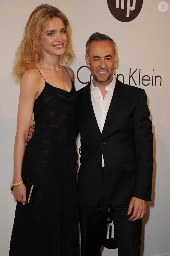 Natalia Vodianova et Francisco Costa assistent à la soirée Calvin Klein, en marge du 68e Festival de Cannes. Cannes, le 18 mai 2015.