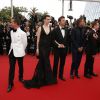 Elettra Rossellini Wiedemann, son mari James Marshall - Montée des marches du film "Sicario" lors du 68e Festival International du Film de Cannes le 19 mai 2015