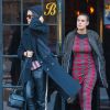 Demi Moore et Tallulah Willis à la sortie de leur hôtel à New York, le 19 mars 2015