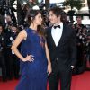 Nikki Reed et son mari Ian Somerhalder - Montée des marches du film "Youth" lors du 68e Festival International du Film de Cannes, le 20 mai 2015.