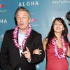 Alec Baldwin et Hilaria Baldwin lors d'une projection spéciale du film Aloha présentée par la Columbia Pictures et la Regency Enterprises en association avec LSTAR Capital and Ratpac Entertainment à New York, le 20 mai 2015