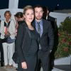 Alysson Paradis (enceinte) et son compagnon Guillaume Gouix - Soirée Chanel Vanity Fair au restaurant "Chez Tétou" lors du 68e Festival international du film de Cannes le 20 mai 2015