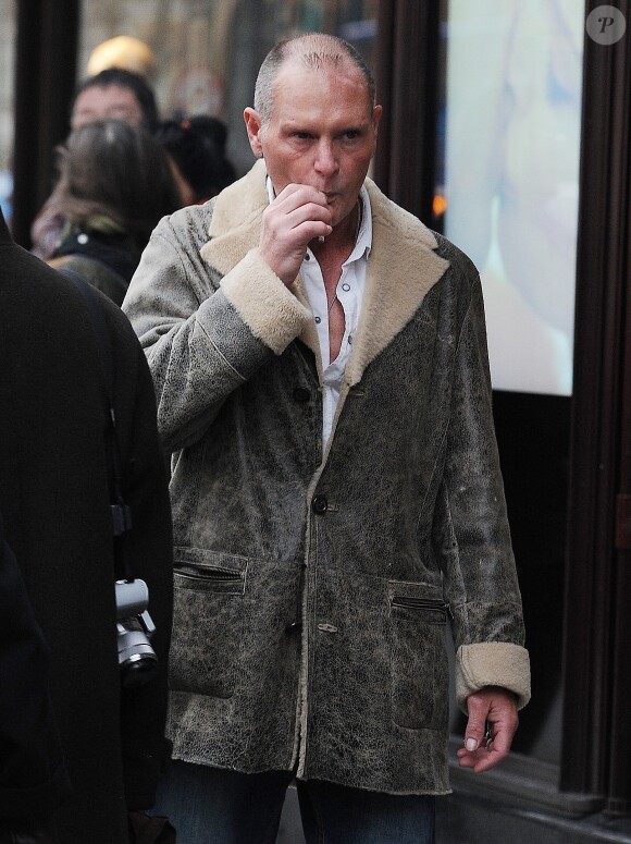 Paul Gascoigne dans les rues de Londres, le 25 mas 2013