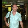 Paul Gascoigne à l'aéroport d'Heathrow, le 24 juillet 2002