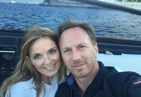 Geri Halliwell et son mari à Monaco le 21 mai 2015